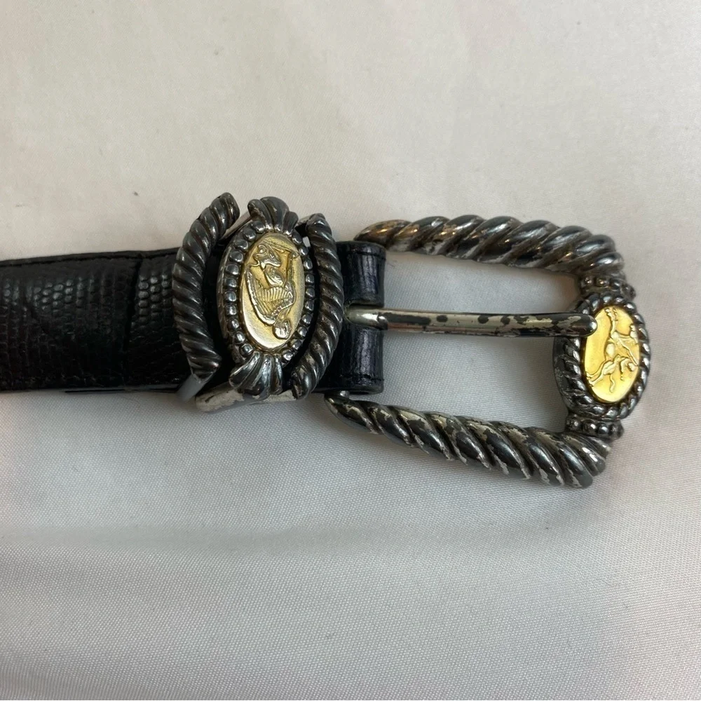Brighton “Museum” Collection Snakeskin Leather Belt